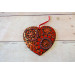 wedding heart red ribbon