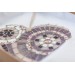 wedding heart aubergine detail