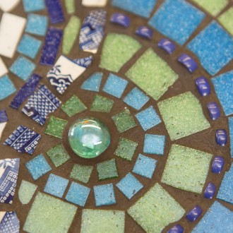 blue circle detail