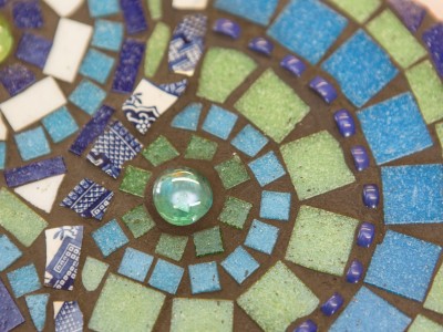 blue circle detail