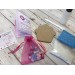pink cake bits